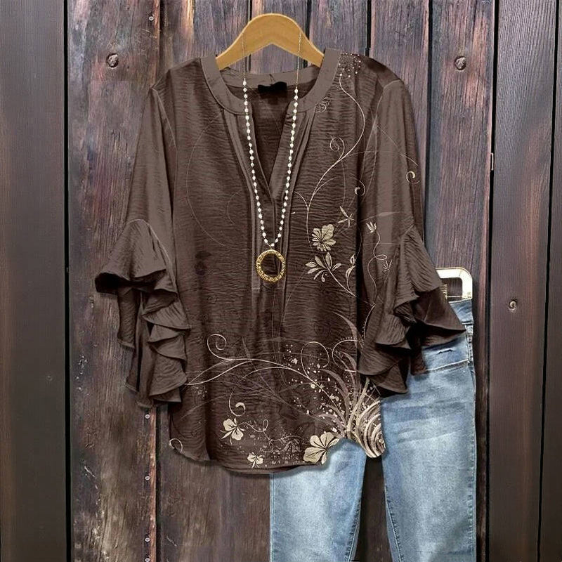 Diane | Blomstret bluse