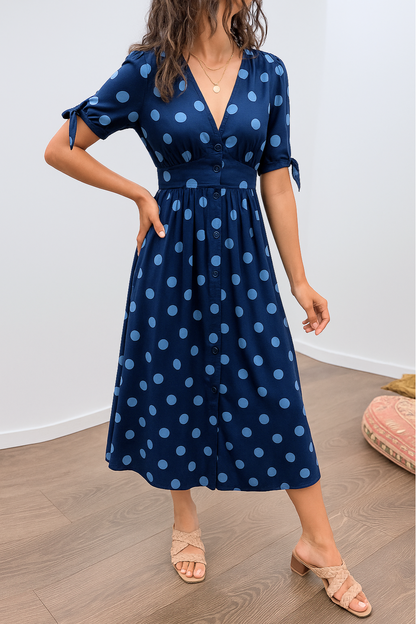 Lina™ – Elegant kjole med prikker