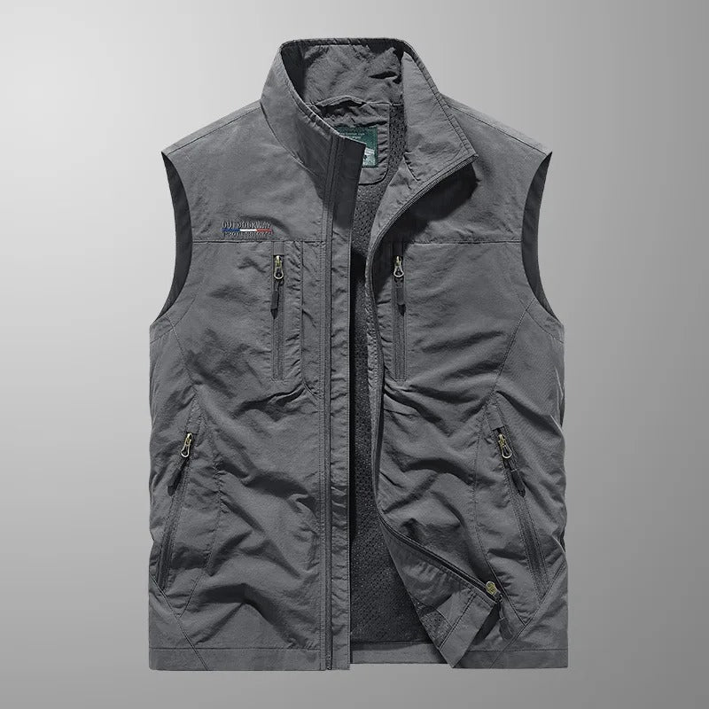 Cazel | Ademend utility gilet met meerdere zakken
