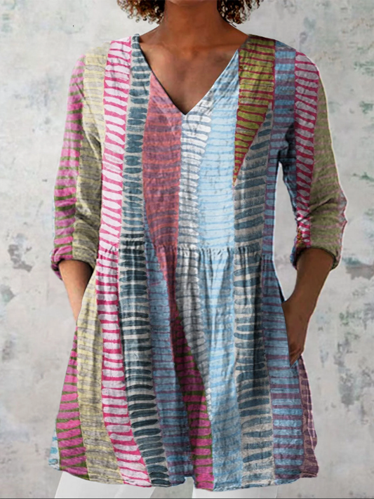 Astrid | Lange blouse met V-hals