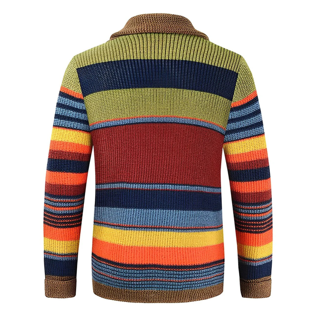 Farverig Cardigan i Uld – Blød, Varm og Stilfuld