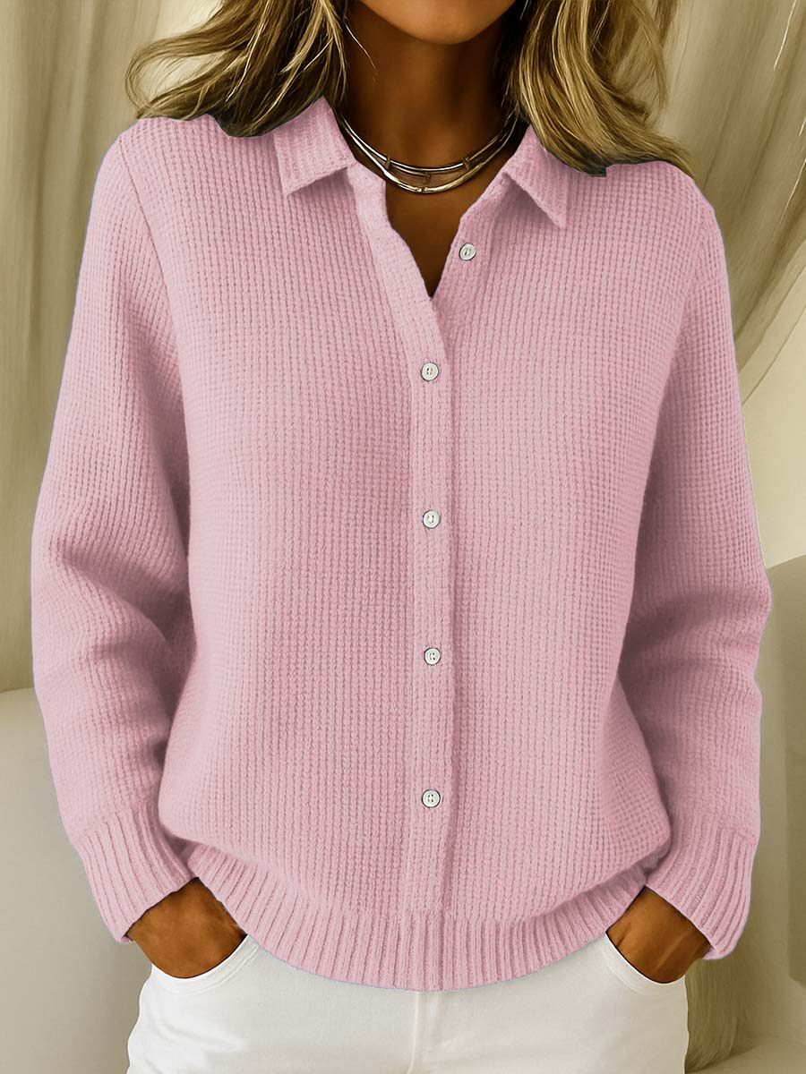 Frederikshøj – Klassisk Strikket Cardigan med Knapper