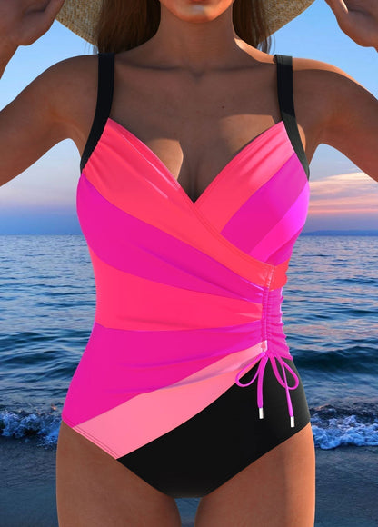 Marina – elegante badpak met een wrap-decolleté