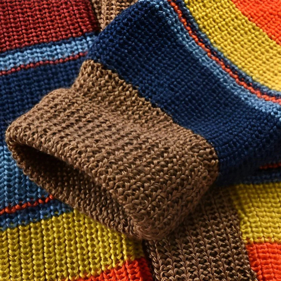 Farverig Cardigan i Uld – Blød, Varm og Stilfuld