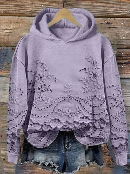 Sachzna | Sweatshirt med blomsterprint