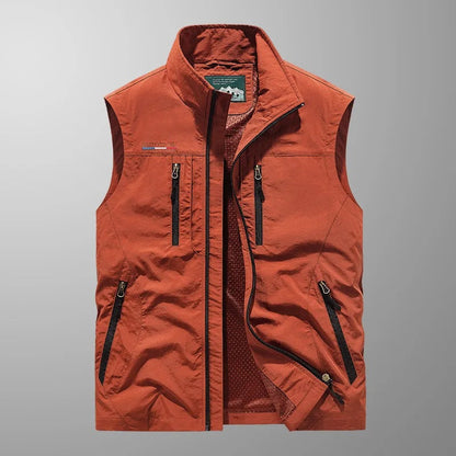 Cazel | Ademend utility gilet met meerdere zakken