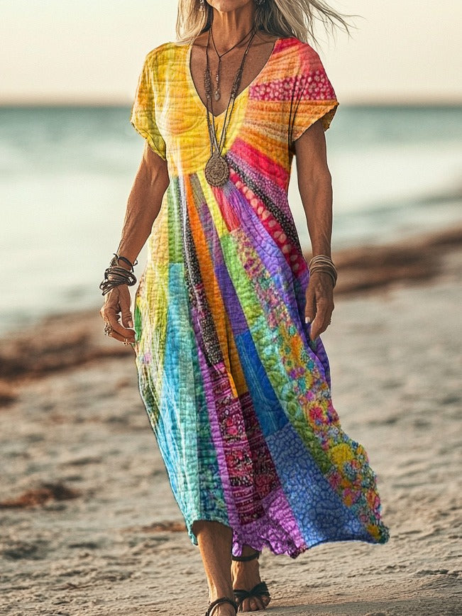 Solana™ | Boho maxi-kjole