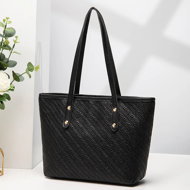 MERCER™ Stor Kapacitets Retro Shopper Taske