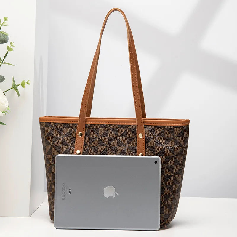 MERCER™ Stor Kapacitets Retro Shopper Taske