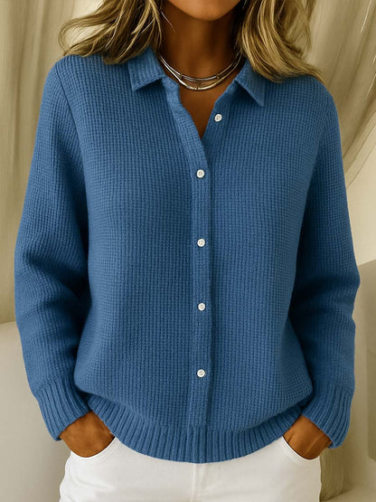 Frederikshøj – Klassisk Strikket Cardigan med Knapper