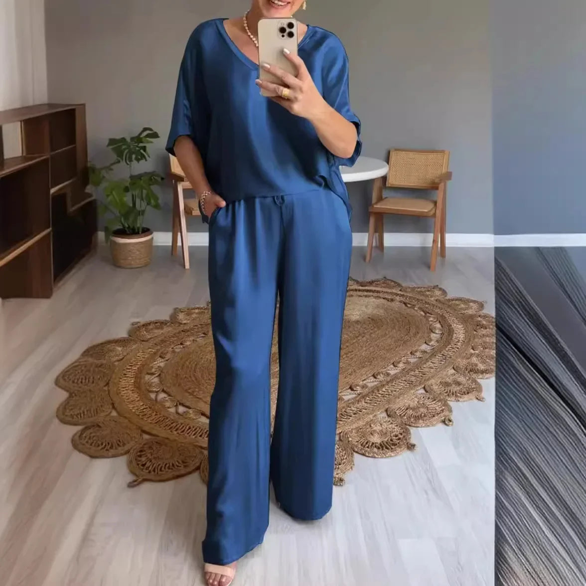 Elodie - Elegant 2-delt satinsæt