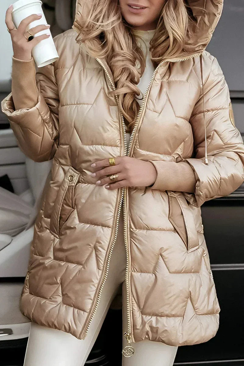 Kalina™ | Elegant Vinterfrakke med Hætte