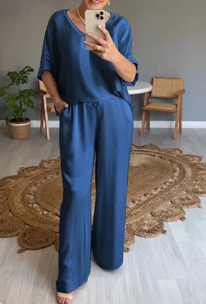 Elodie - Elegant 2-delt satinsæt